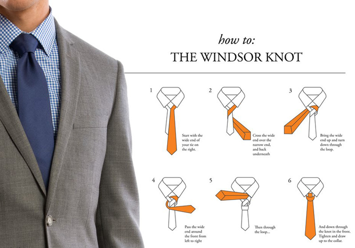 Kiểu thắt cà vạt Harf Windsot Knot